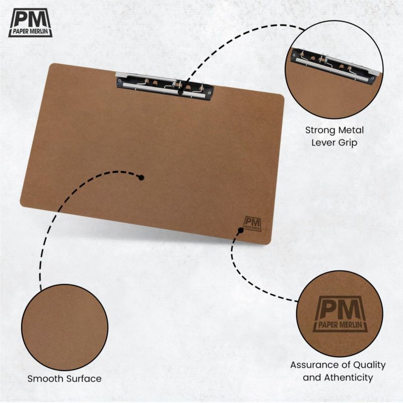 Portapapeles de papel Merlin 48 × 28 cm paquete de 3 MDF