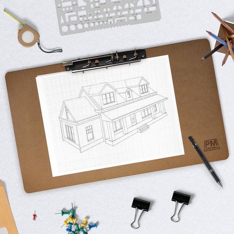 Portapapeles de papel Merlin 48 × 28 cm paquete de 3 MDF