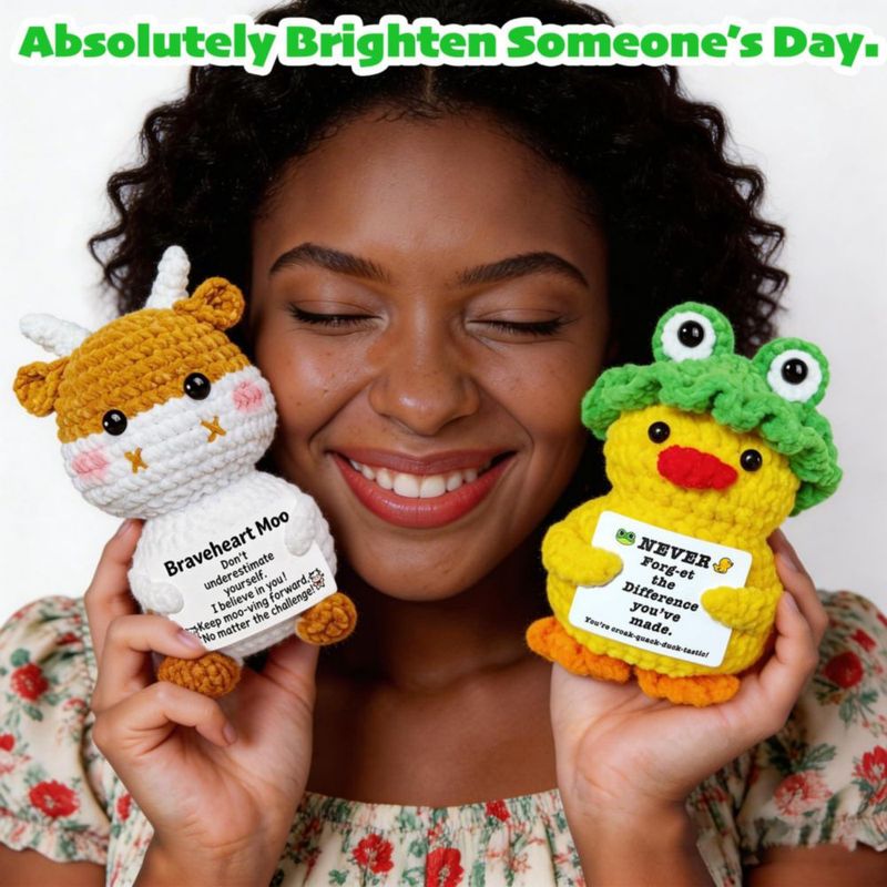 Figuras de Juguete IGBENE de Crochet - Pack de 9 con Tarjetas