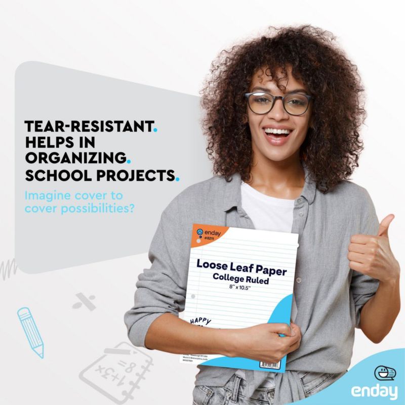 Papel suelto Enday 21 cm x 26 cm 300 hojas