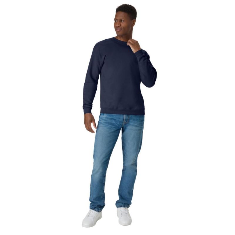 Sudadera Hanes EcoSmart de forro polar talla S color azul marino