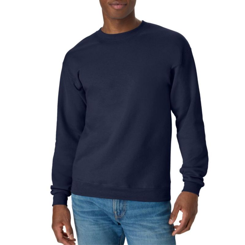 Sudadera Hanes EcoSmart de forro polar talla S color azul marino