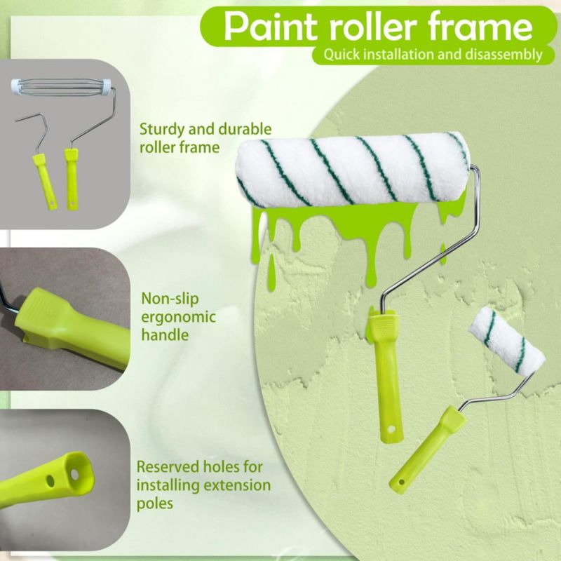 Kit de Rodillos de Pintura Dekonmon 28 Piezas con Palo Extensible 91‑122 cm