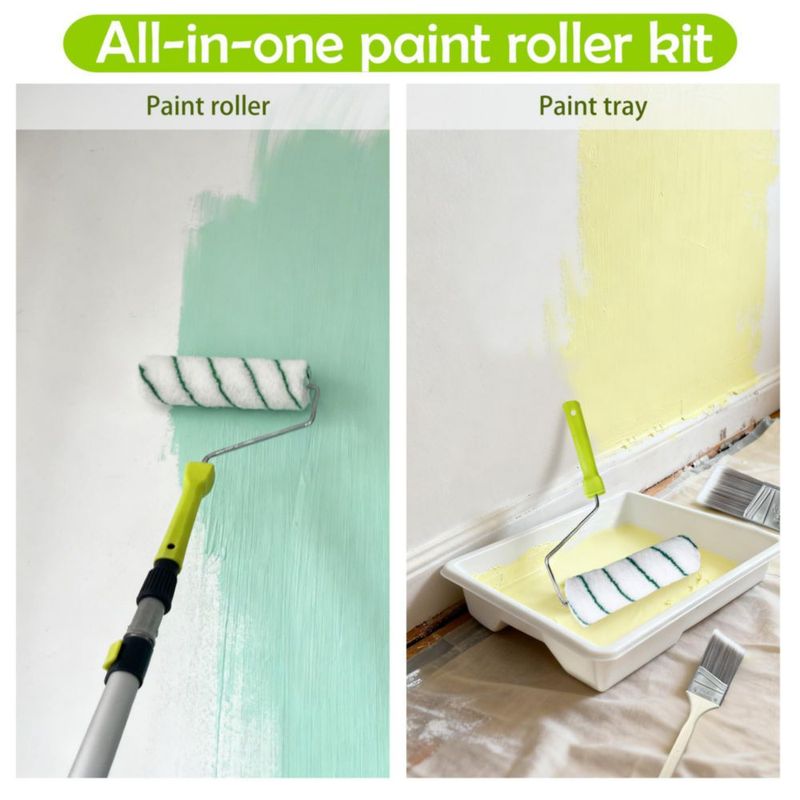 Kit de Rodillos de Pintura Dekonmon 28 Piezas con Palo Extensible 91‑122 cm