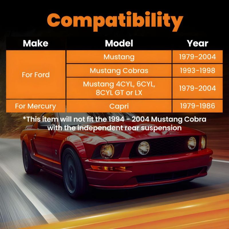 Kit de Brazos de Control Tuningsworld para Ford Mustang 1979‑2004