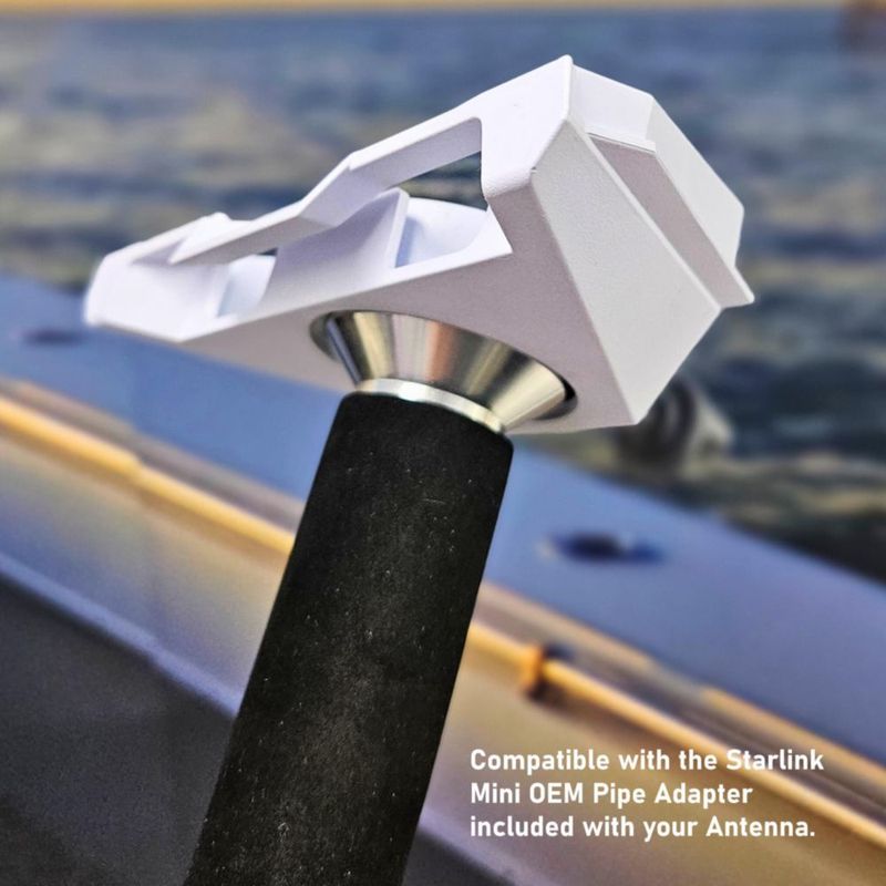 Soporte Marino de Montaje para Varilla Antena Starlink Mini Locmarine