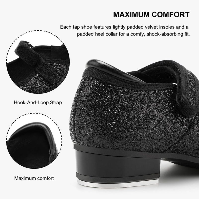 Zapatos de claqué Stelle 10MT Brillantes PU Unisex para Niñas