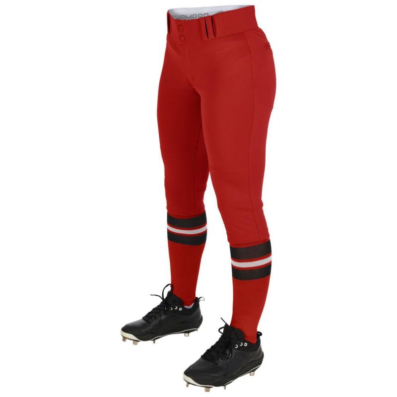 Pantalones de Softball CHAMPRO Mujer M Escarlata