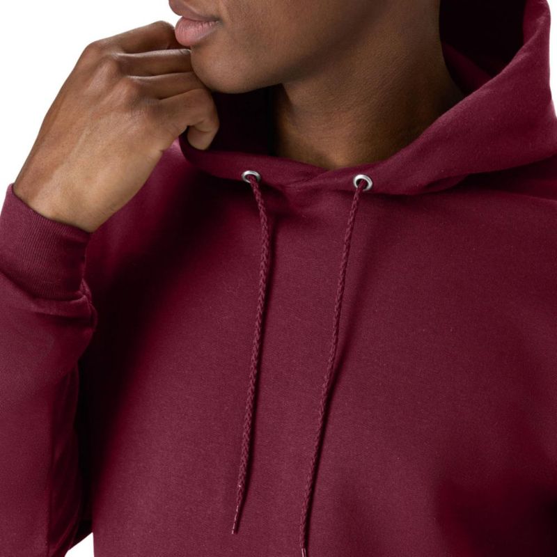 Sudadera con capucha Hanes 3XL Granate Ecosmart Fleece