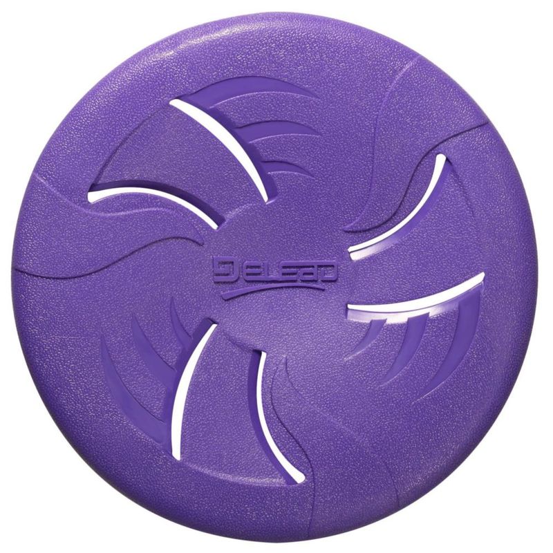 Disco volador para perros HONGEZEY 23 cm morado TPR