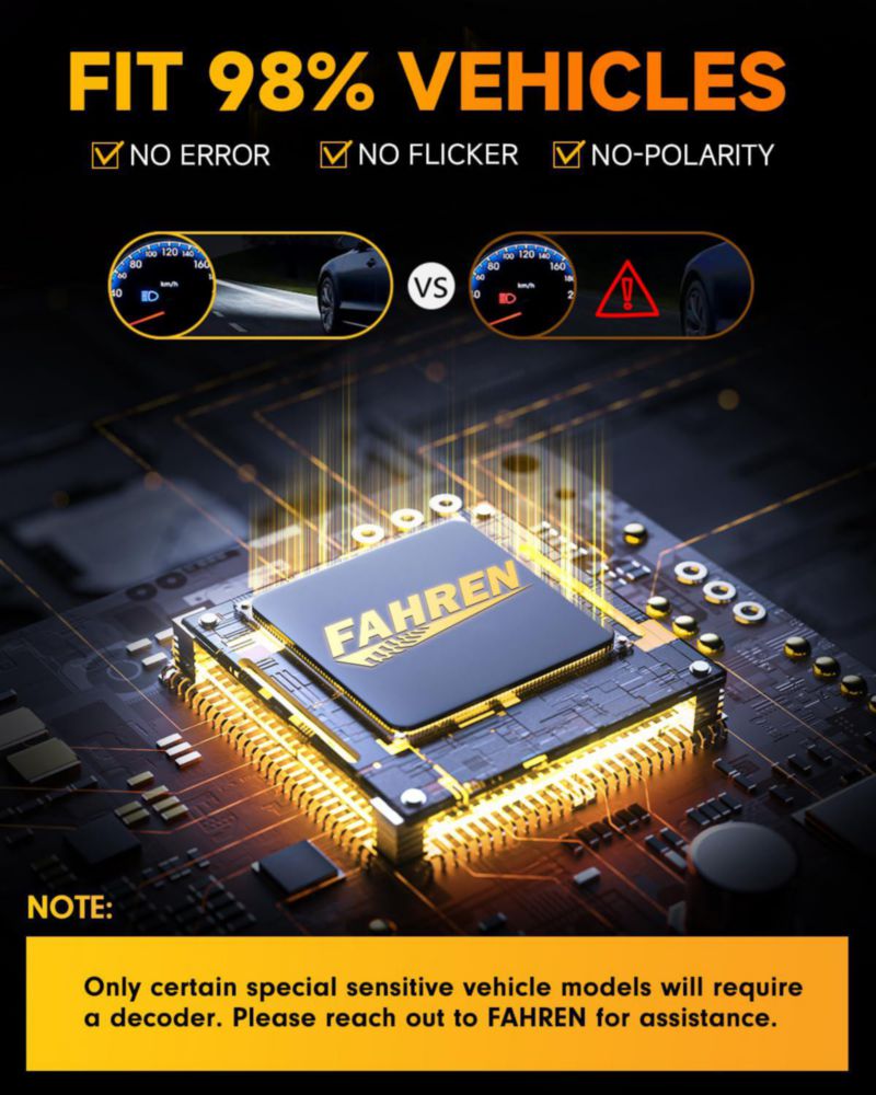 Bombilla LED FORENNER 9007 90.000 lm 6500K (2 unidades)