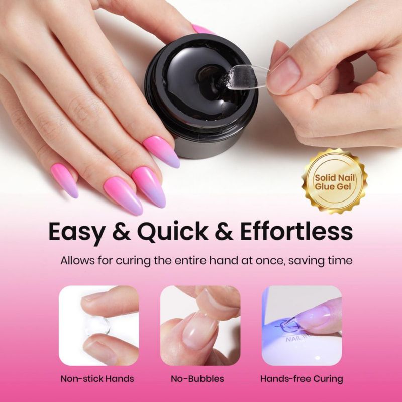 Kit de Gel para Uñas beetles Flat‑X Almendra 320 piezas