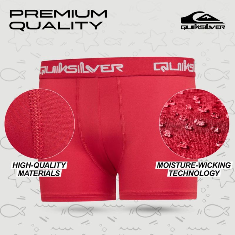 Calzoncillos bóxer elásticos Quiksilver – Pack de 4