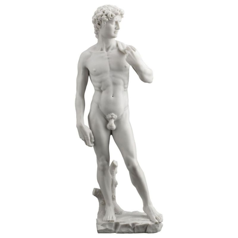 Escultura Veronese Design de 51 cm con Acabado Blanco Mármol