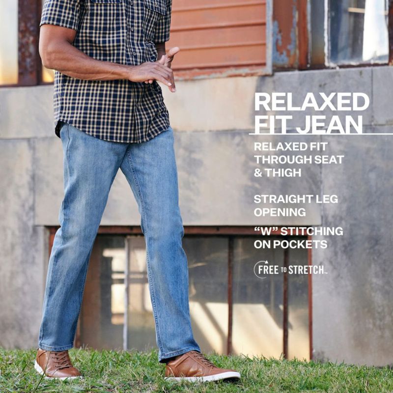 Pantalones Wrangler Corte Relajado Stretch Marine