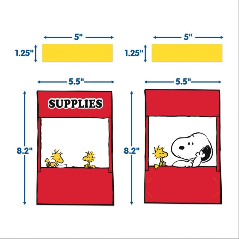 Set de Tablero de Anuncios Eureka Peanuts 46 piezas - Tareas de Clase