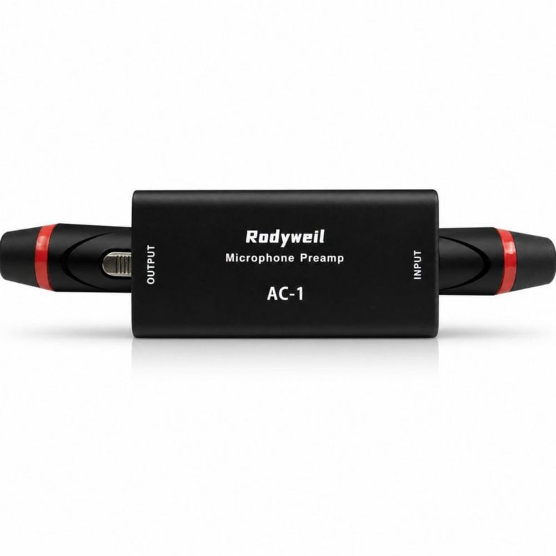 Preamplificador de Micrófono Dinámico Rodyweil AC-1