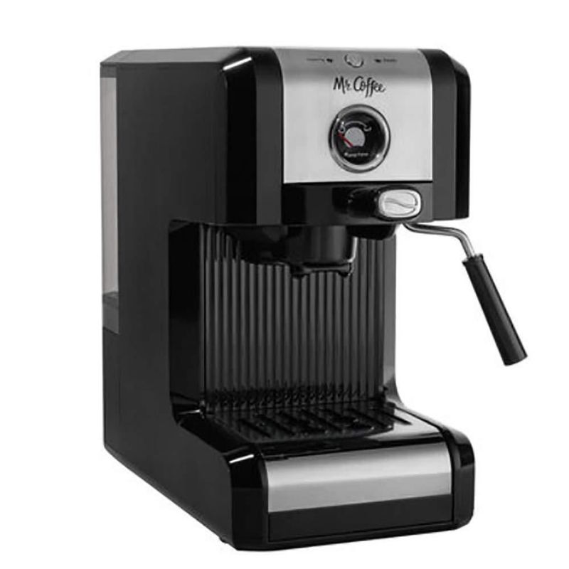 Máquina de café espresso Mr. Coffee Easy Maker Pump 15 bar cromada/negra
