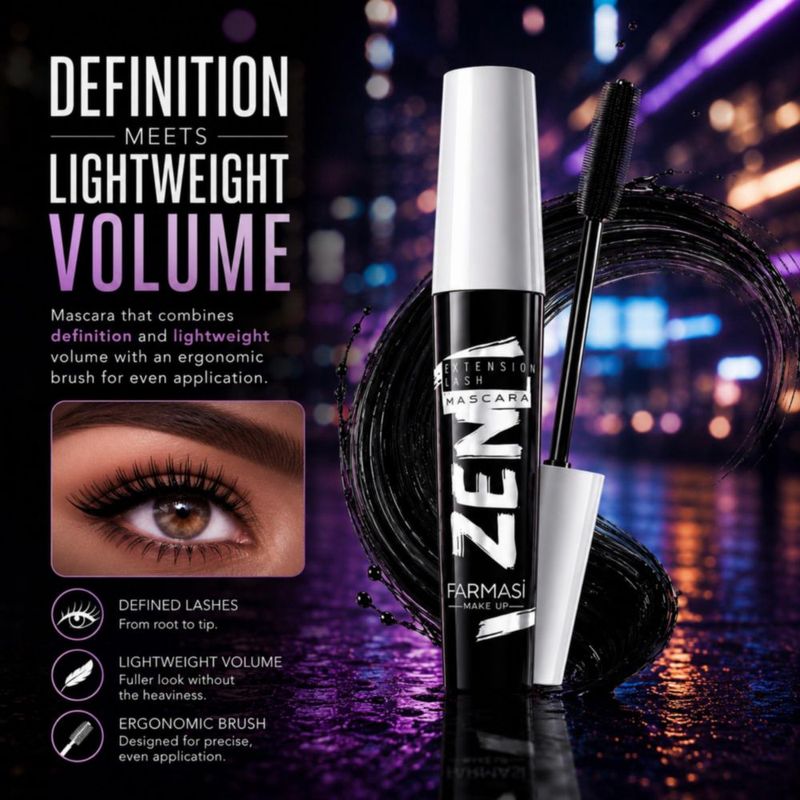 Máscara FARMASi Zen Extension Pack de 2 Unidades Negro Intenso