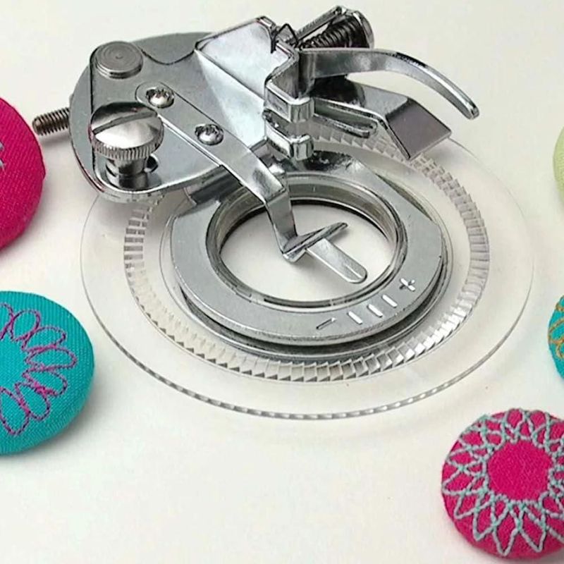 Prensatelas Flower Stitch Singer para máquinas de coser de mango bajo
