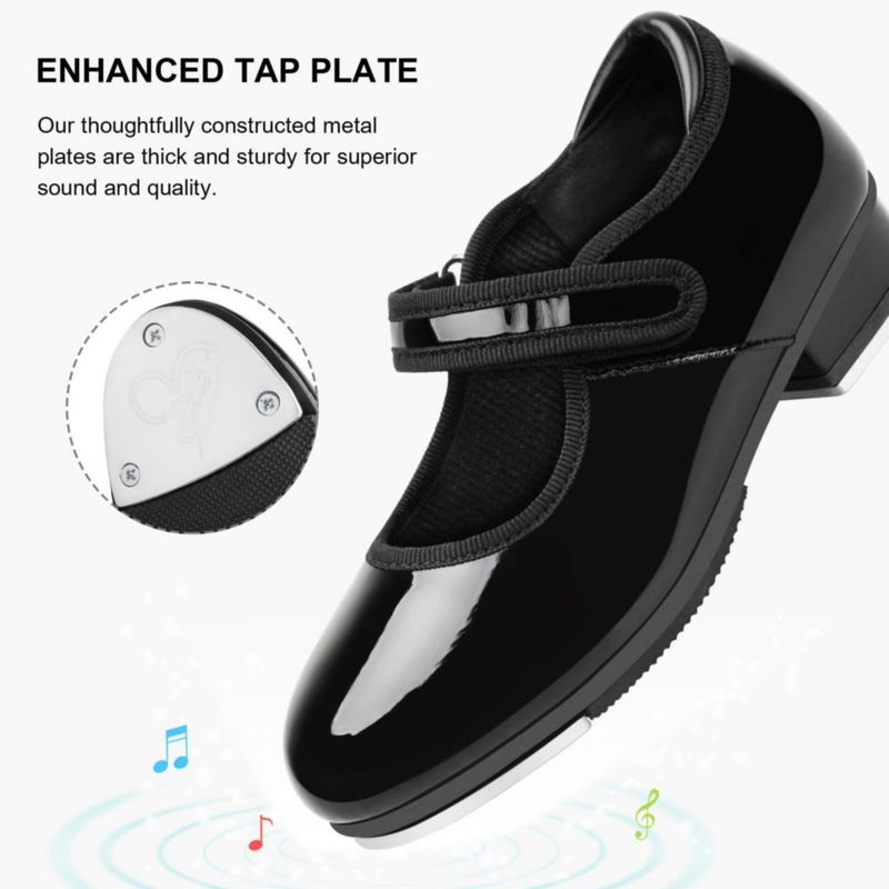 Zapatos de claqué Stelle para niñas color negro PU 2ML