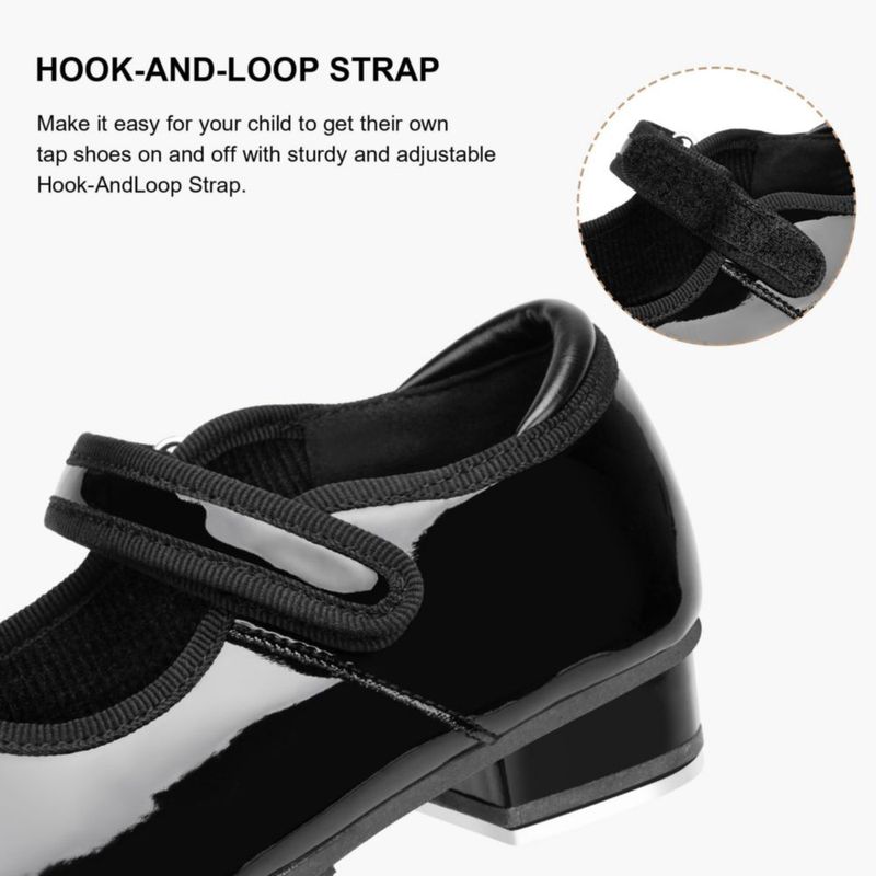 Zapatos de claqué Stelle para niñas color negro PU 2ML