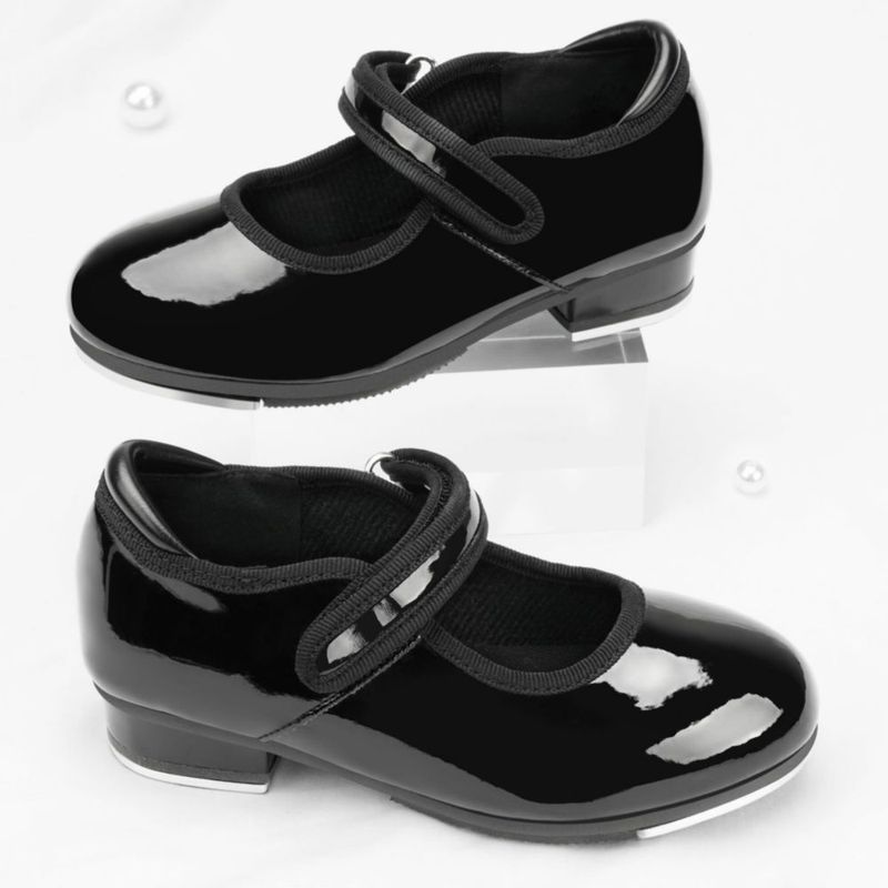Zapatos de claqué Stelle para niñas color negro PU 2ML