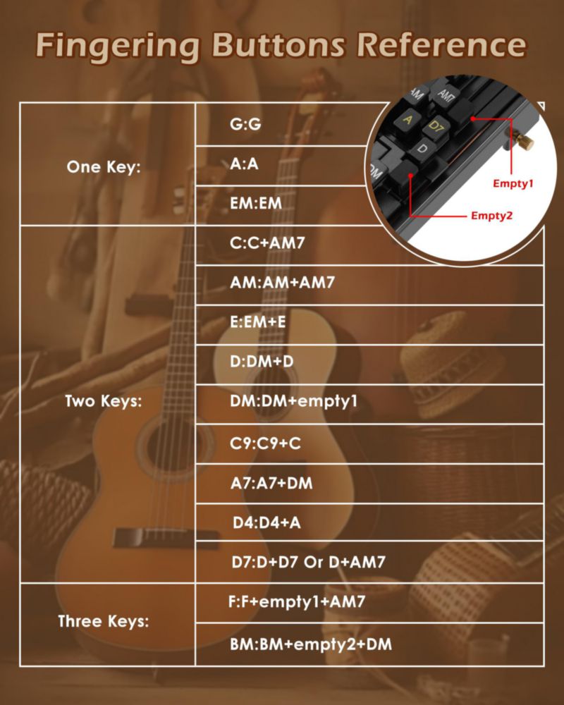 Presionador de acordes Subtoy para guitarra – Entrenador para principiantes
