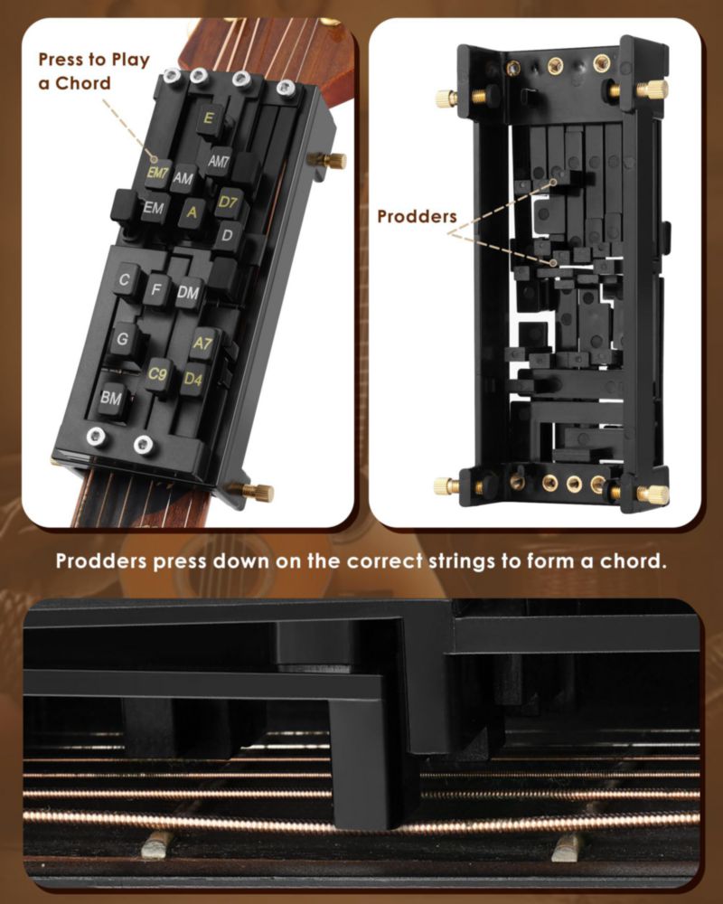 Presionador de acordes Subtoy para guitarra – Entrenador para principiantes