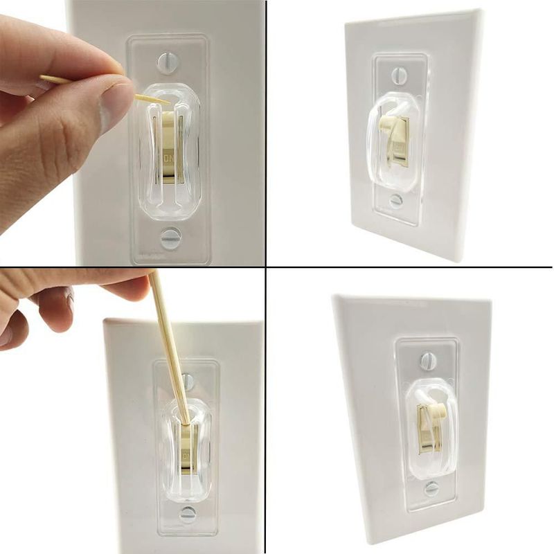 Protector para Interruptor de Luz AWEI AZHI 60 mm Pack de 6 Transparente