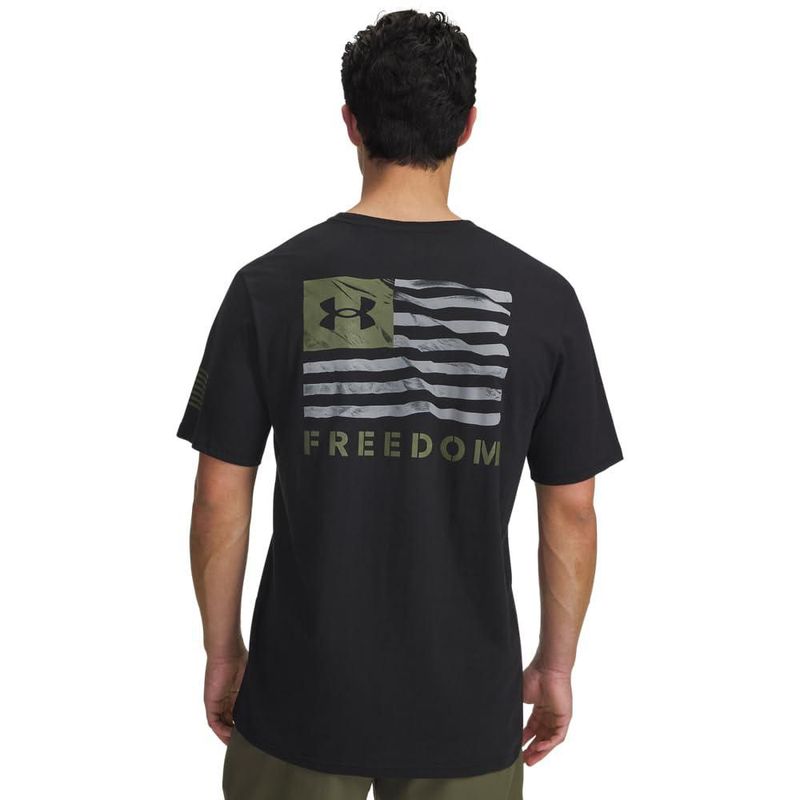 Camiseta Under Armour talla L color negro/verde (algodón)