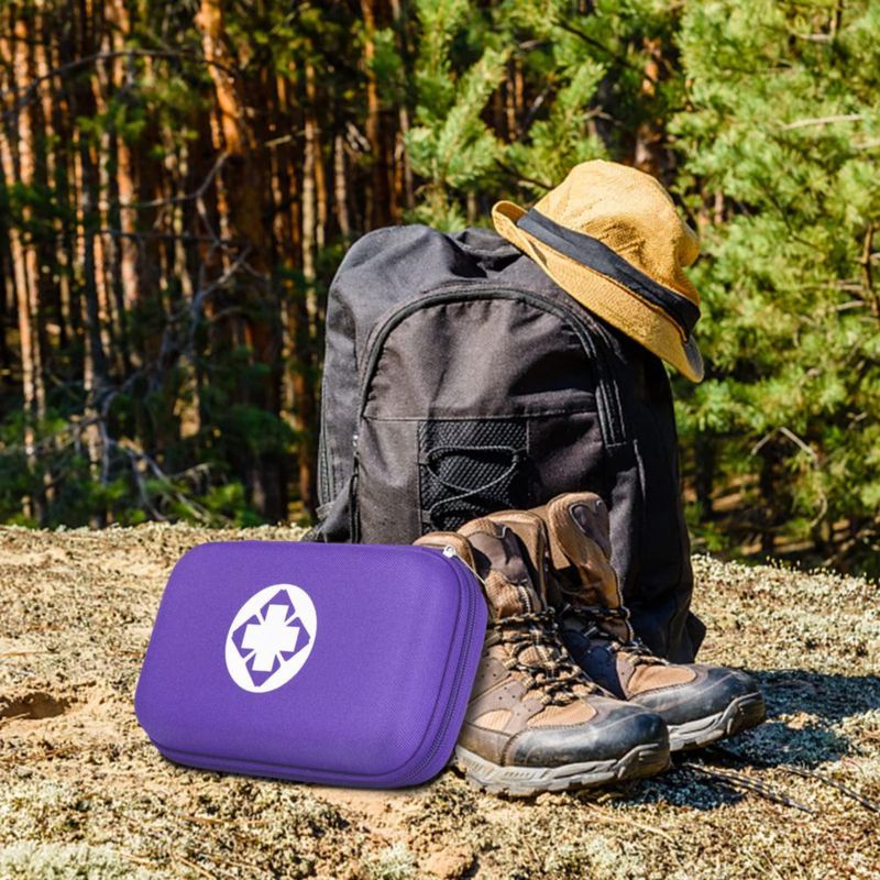 Botiquín de primeros auxilios YIDERBO Car-Home Survival 273 piezas morado