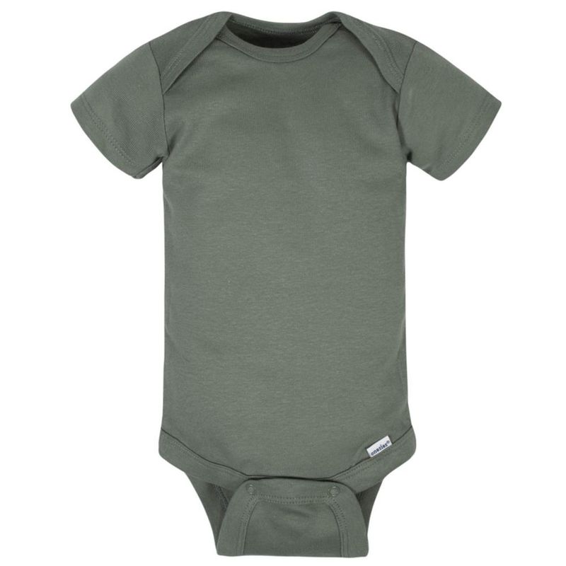 Bodys Gerber para bebé niño de manga corta pack de 8 tigre verde 12 meses