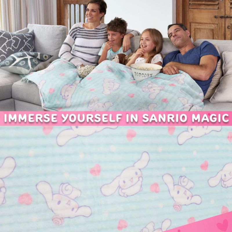 Manta Get Trend 130 × 150 cm Cinnamoroll blanca