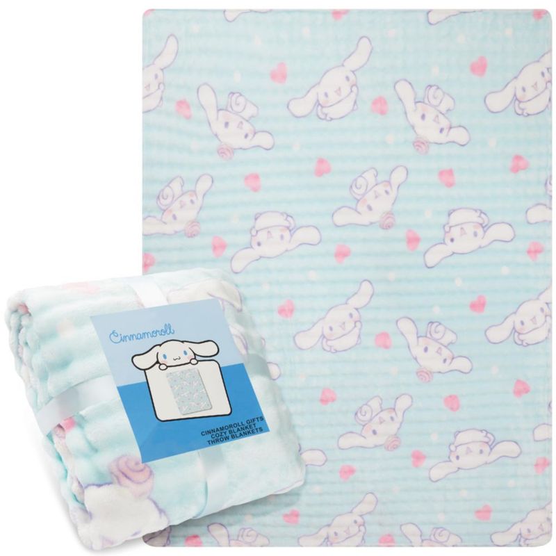 Manta Get Trend 130 × 150 cm Cinnamoroll blanca