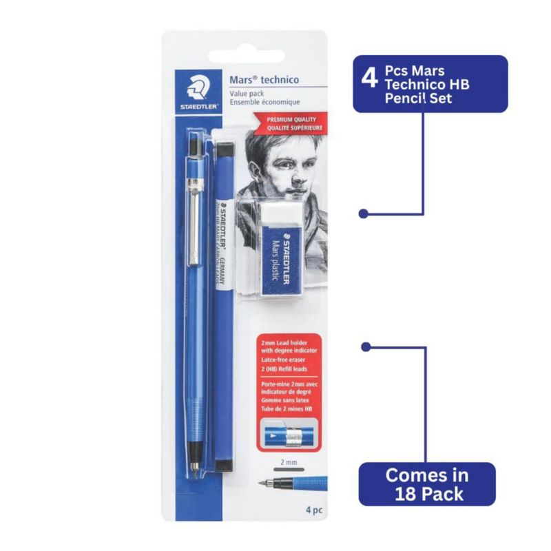 Portaminas STAEDTLER Mars Azul 18 unidades