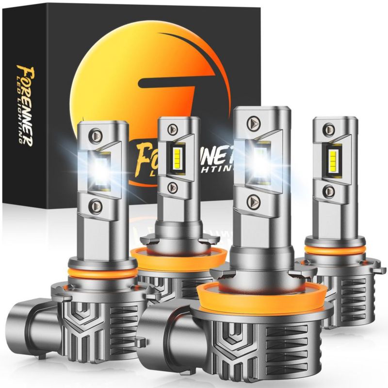 Bombilla LED H11/9005 FORENNER Pack de 4 IP68 impermeable