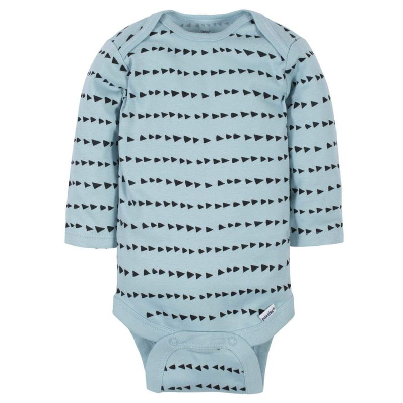 Body Gerber para bebés niños 6 unidades manga larga color azul dinosaurio 6-9 m
