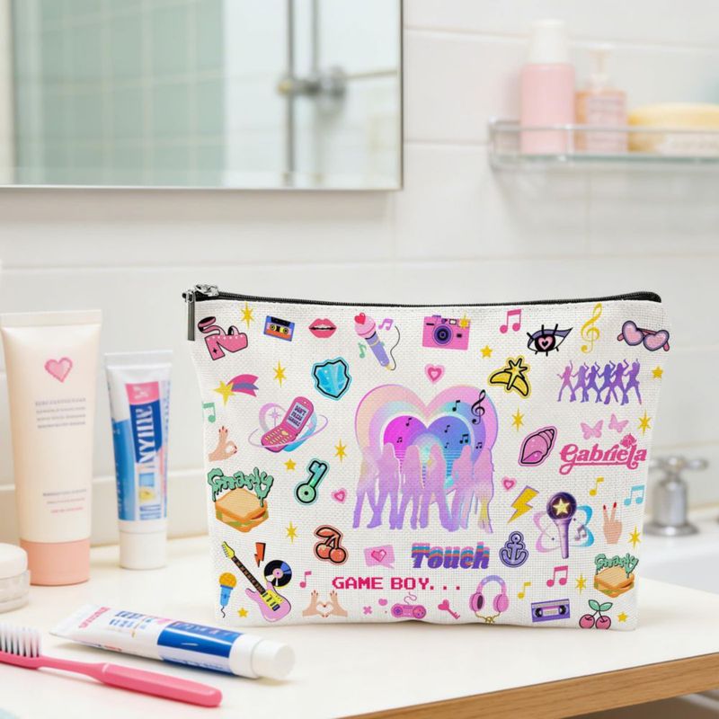 Bolsa de Maquillaje Repnalm 25 × 18 × 5 cm Regalo para Amantes de la Música