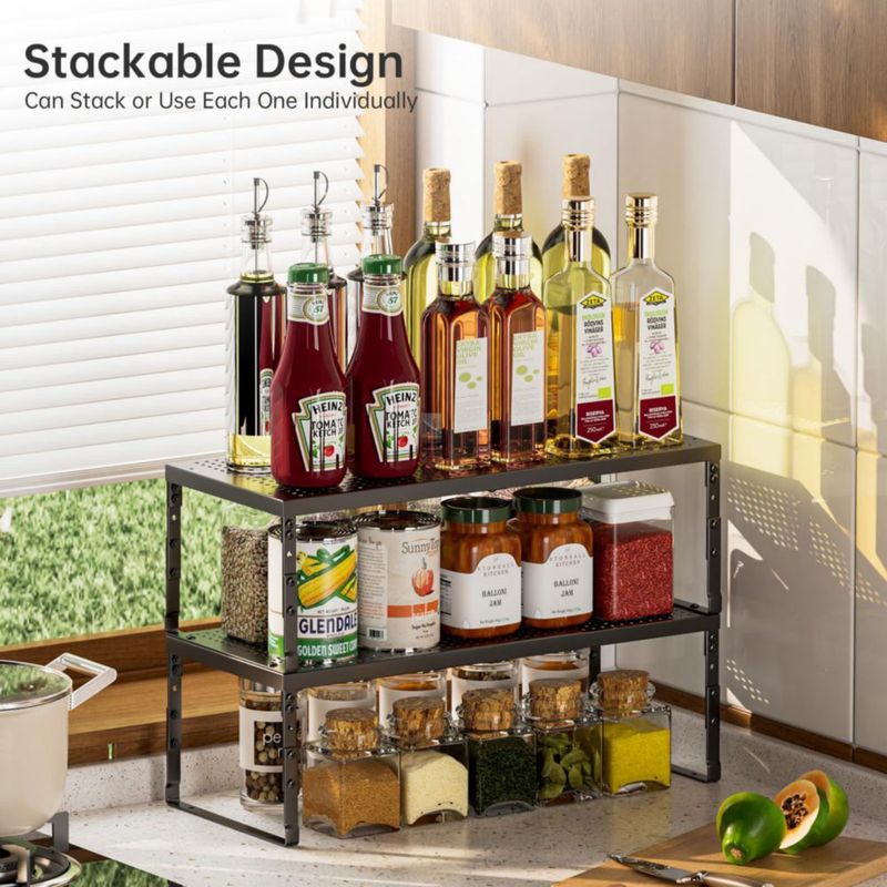 Estante Ipotive Expandible 42‑67 cm Negro Grande