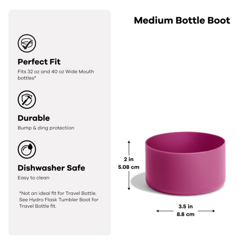 Funda de Silicona Hydro Flask Mediana Rosa Trillium