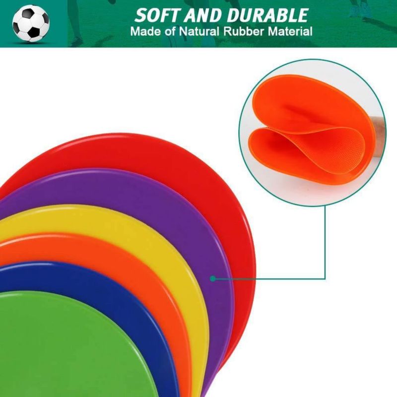 Poly Spots TuXHui 23 cm paquete de 12 marcadores para piso de gimnasio