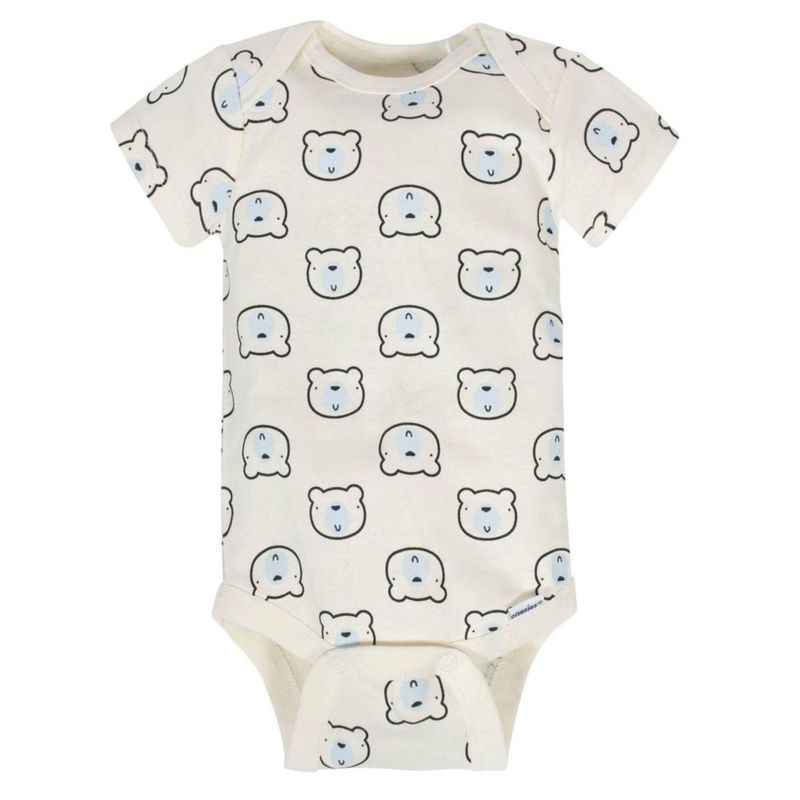 Bodysuits Gerber Baby Boy paquete de 8 unidades oso de manga corta de 6 a 9 meses