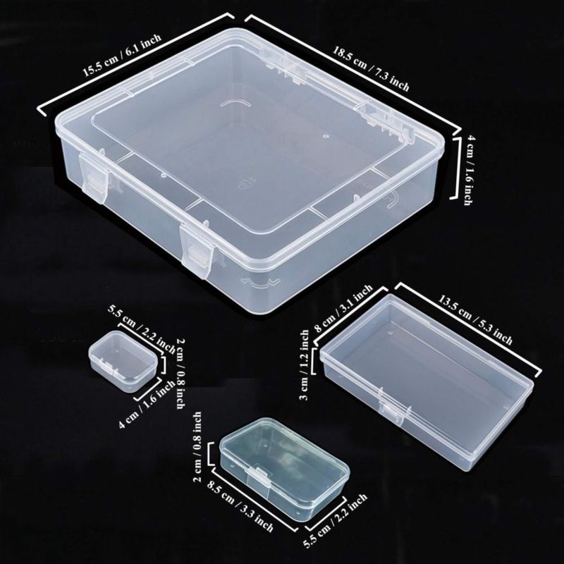 Juego de 7 cajas de almacenamiento rectangulares Goodma de tamaños mixtos