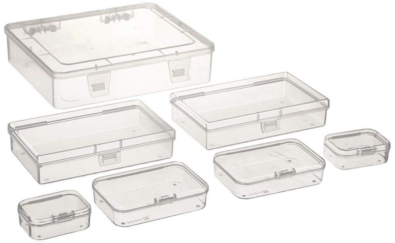 Juego de 7 cajas de almacenamiento rectangulares Goodma de tamaños mixtos