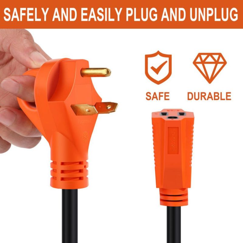 Adaptador para autocaravana Ficstar 30A a 15A TT-30P a 5-15R