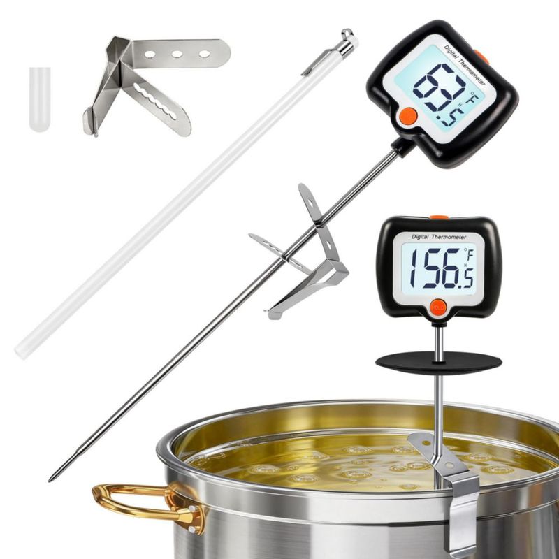 Termómetro digital efengcook de 25 cm con pantalla giratoria