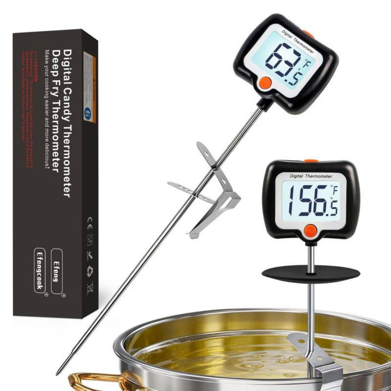Termómetro digital efengcook de 25 cm con pantalla giratoria