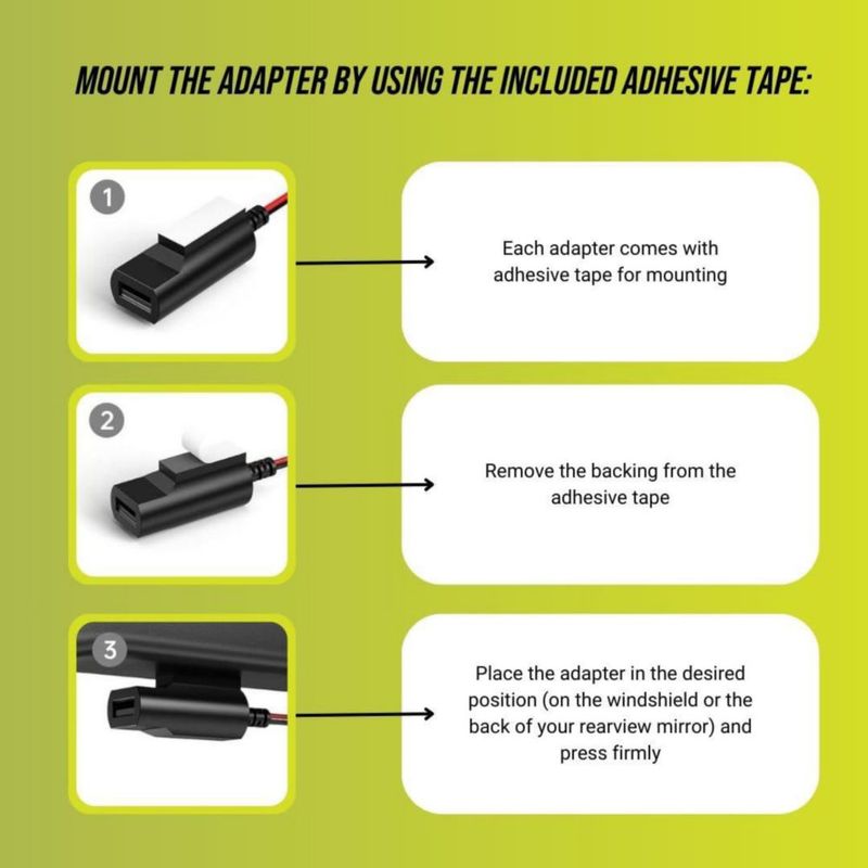 Adaptador Dongar de 10 pines Tipo E para cámara de tablero Mazda