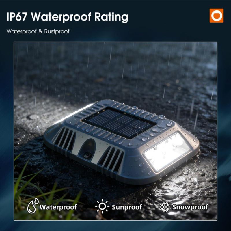 Luces solares para muelle addlon paquete de 8 impermeables IP67